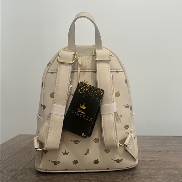 Loungefly Cream and Gold Disney Backpack - Picture 2 of 2